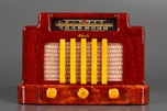 Marbleized Oxblood Red Addison 5 Courthouse Catalin Radio
